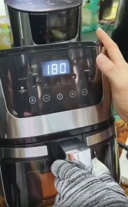 GloNest Air Fryer Oil-free 10L Air Fryer Murah Non-stick Coating 3D Hot Air Circulation 10 Preset Visible Window 空气炸锅