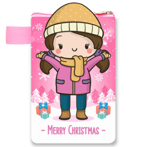 Dompet Panjang 3D Christmas Souvenir Natal Sekolah