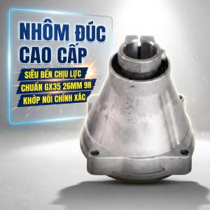 Bắp Chuối Máy Cắt Cỏ GX35 Mâm Nối Ống 26mm 9 Khía 9 Răng Nhôm Đúc Dày Phụ Tùng Thay Thế Bền Bỉ