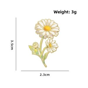FLYING Botanical Design Flower Brooches Enamel Material Assorted Colors Lapel Brooches Nature 12 Piece Set Plant Brooches For Women