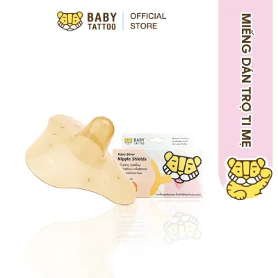 Bộ 2 Miếng Trợ Ti Núm Trợ Ti Silicone Nano Bạc Kháng Khuẩn Bảo Vệ Và Hỗ Trợ Ti Mẹ BABY TATTOO