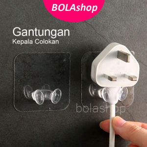 [5PCS] Gantungan Kepala Colokan Tempel Hook Multifungsi