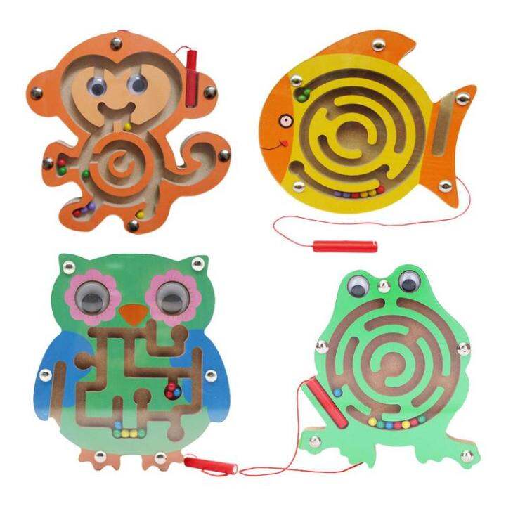 Magnet Maze Brain Puzzles for Kids Magnetic Small Maze Learn While Playing Develop Children's Attention for Travel Toys Activity Game Kids Ages 3 classic