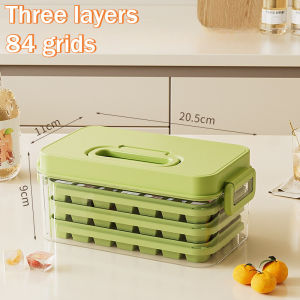 Ice Trays with Lids 84 Grids Cooling Block Container with Handle Ice Tray Molds for Cocktail Coffee Beverage Drinking