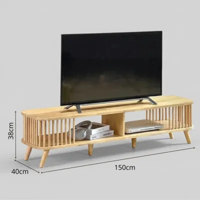 Furniture Direct SAMOS 150cm Solid Wood TV Cabinet-Natural