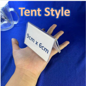 2 3 5 pcs Clear Acrylic TENT style stand [15cm x 8cm 12x6cm and 9x6cm] Table Sign Holder A-style / Double sided display