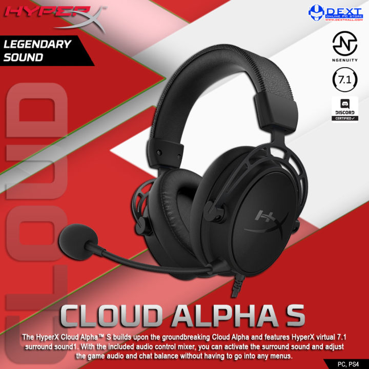 HyperX Cloud Alpha S Gaming Headset Black Lazada Indonesia