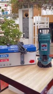 Máy Bơm Chìm KUSHIMA KP750-750W-Lõi Đồng-Vỏ Nhôm-Sơn Tĩnh Điện Siêu Bền Bảo Hành 6 Tháng