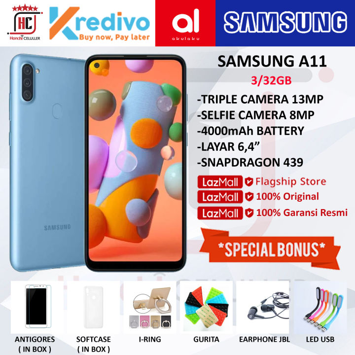 SAMSUNG A11 3/32GB GARANSI RESMI SEIN ORIGINAL FULL BONUS