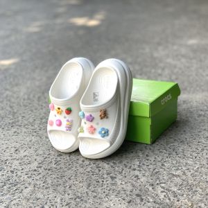 Dép lê Crush Dép quai ngang nữ Cross Classic Sandal Crush nhiều màu đế cao 5cm 2 quai gắn 12 Jib Ngẫu Nhiên - kimngansg