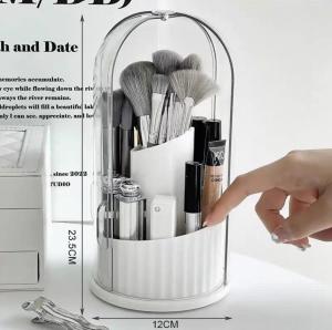 Ⓜ️ZEROIDEASⓂ️ 360 Rotating Box Makeup Brush Organizer Box / Makeup Box / Pen Pencil Box