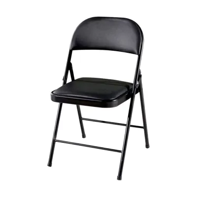 (JIJI.SG) SIMPLE Folding Chair Black - Designer Dining Chair / Conference Chair / Exhibition chair / Pantry / Storage / Trainee / Foldable / Meeting / jt