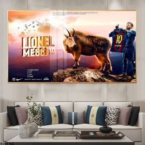 Tranh Laminate Tráng Gương - Tranh Treo Tường Cầu Thủ Bóng Đá Cristiano Ronaldo - Mohameh Salah - Lionel Messi