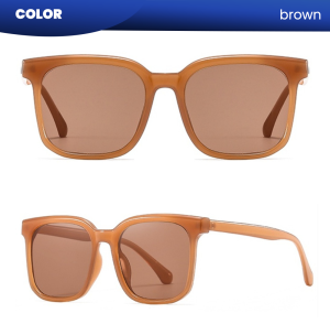 IOOI Eyewear - Kacamata Hitam Kotak Sunglasses PC Anti UV400 Fashion Pria Wanita Bisa Minus 634