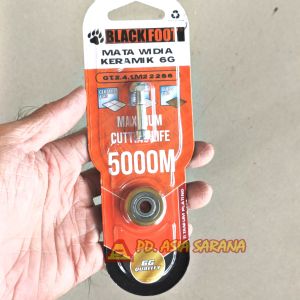 Tile Cutter Blade 22mm Bearing Widia 6G BLACKFOOT Mata Pisau Potong Keramik Granit Manual 22x6x6mm GT.2.4.1.6G2266