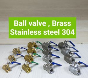 Ball valve stainless steel 304 big hole Anti-rust water pump Water Pipe fitting Brass water air injap bola 球阀