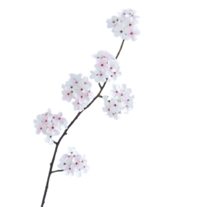FOUNDTWO 90cm Artificial Pear Blossom Branches Plastic Real Touch Artificial Cherry Blossom Scene Layout Handmade Silk Pear Blossom Home Garden Decor