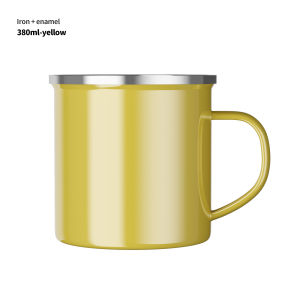 Konco 350ml vintage Enamel cup Milk Cups Coffee mugs beverage Cups  Drinking Cups  Drinkware Tea cups Exclusive customization Enamel mugs  Retro water cups for cafe and Restaurant  1 piece