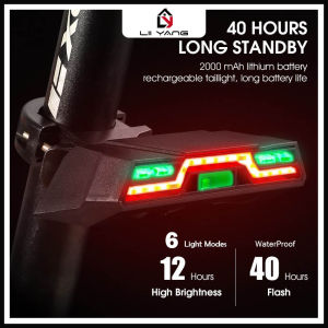 Bicycle Tail Light High Endurance USB Rechargeable MTB Road Bike Night Riding Safety Warning Cycling Bright Tail Light
