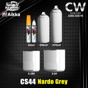 2K Paint AIKKA CS44 Nardo Grey Old School Series Car Motor Paint DIY Aerosol Spray Bottle Cat Kereta 车漆