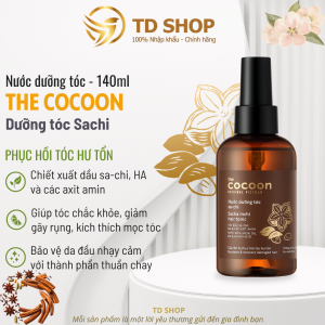 Nước dưỡng tóc Sachi Cocoon giúp cấp ẩm và phục hồi hư tổn 140ml - TD Shop