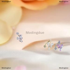 [COD] Modingdue Fashion Sparkling Zircon Belly Button Rings Butterfly Heart Navel Ring For Women Body Jewelry Accessories