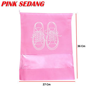Tas Serut Sepatu Shoes Bag Penyimpanan Sepatu dan Sendal Kantong Sepatu Tali Serut Serbaguna