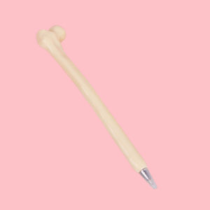 0.7mm Creative Human Bone-shaped Ballpoint Pens Perfect Gift Blue Ink School & Office Supplies Shape Ballpoint Pens Black Ink Ballpoint Pen ForArtist Doctor neutral pen Golden Imitation bone