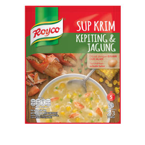Pelengkap Bumbu Masakan / Seasoning Royco 55 Gr Sup Krim Kepiting Dan Jagung / Crab & Corn Sup Krim Jagung / Corn Krim Ayam / Chicken Bumbu Instan 40 Gr Rendang Opor Ayam Soto Ayam