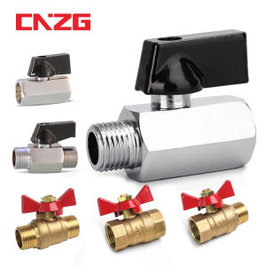 Brass Ball Valve Air Compressor Water Gas Oil Shut Off Valve 1/8" 1/4" 3/8" 1/2" BSP ThreadedMale To Female