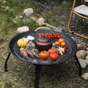Bếp Lò Nướng Than Hoa BBQ có thể xếp gọn Charcoal Brazier USA Full Option (Grill Oven)