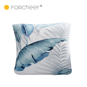 1 Piece Throw Pillow Case 43x43cm Zipper Closure Cushion Cover 17x17 inch No Pillow Filling