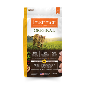 (EXP Apr 2026) Instinct Dry Cat Food Original Grain Free Recipe with Real Chicken 454g/2.2kg/5kg