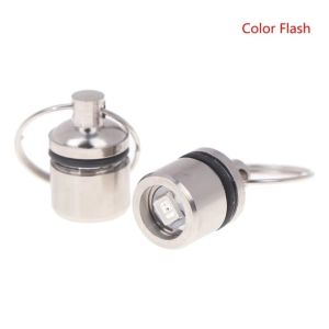 XIJIBAN Mini Mini LED Light Keychain Colorful LED Light Flashlight Keychain Light Source Electronic Electronic Light Keyring Keychain Accessory