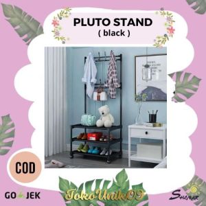 PLUTO RACK STAND HANGER / SINGLE STAND 3 LAYER / RAK GANTUNGAN SERBAGUNA RODA /RAK GANTUNG ADA RODA