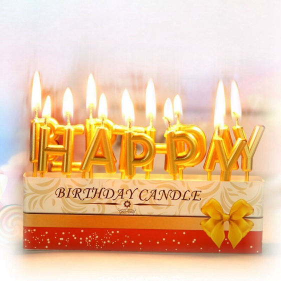 Happy Birthday Letter Candles cake decorations letters candle Lazada PH