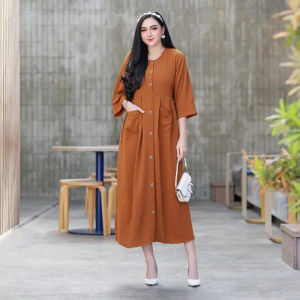 Dress Andin Cringkle Airflow Premium Import