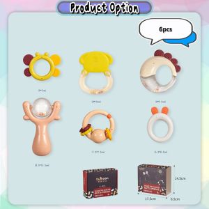 [iRojak] Rattle Toys Baby Teether Newborn Toys Gift Set Baby Full Moon Gift 婴儿牙胶 新生儿礼盒 Mainan Baby Newborn - BT383