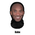 Topeng Halloween Cosplay Kobe/Curry/James/Durant 3D Seamless Magic Funny Celebrity Face Mask uni Bandana Tube Neckchief gaiter Warmer Face Cover Head Scarf Headband Headwear Masker Penutup Kepala Topeng Wajah 3D. 