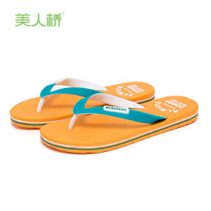 Meirenqiao MenS Flip-Flops Beach Sandals For Men Summer EVA Casual Sandals Non-Slip Fashionable