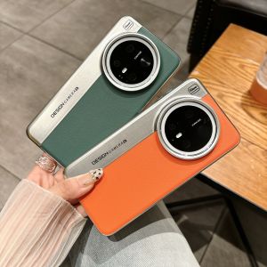 Shockproof Leather Matte Hard Case For Huawei Mate 70 Pro Mate 60 Slim Camera Design Pattern Protective Phone Cover Shell Funda