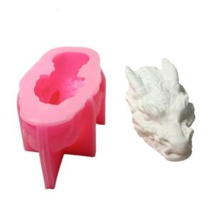 Dragon Head Silicone Molds for Handmade Soap Gypsum Decoration Temperature Resistant Fondant Silicone Mold