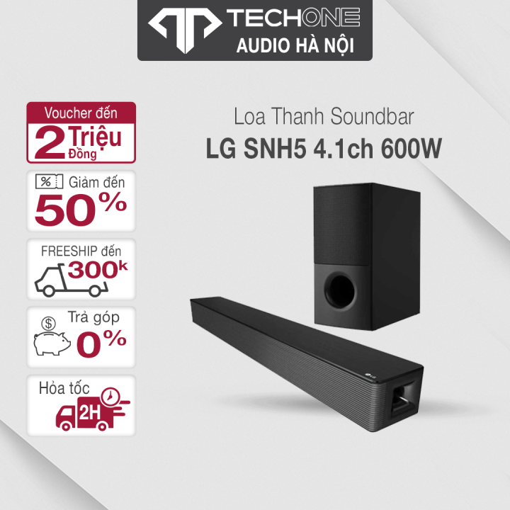 Loa thanh soundbar LG 4.1 SNH5 600W chính hãng mới 100% Bảo Hành 12 Tháng Trên Toàn Quốc