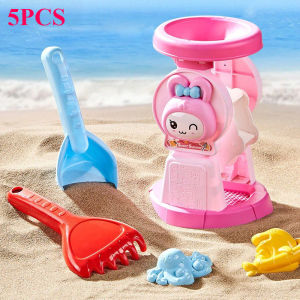 Kids Beach Toys Set Summer Outdoor Rabbit Beach Toy with Shovel Bucket Funnel Cart Summer Play Toy