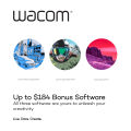 Wacom Intuos Medium Bluetooth (CTL-6100WL) Graphic Drawing Pen Tablet. 