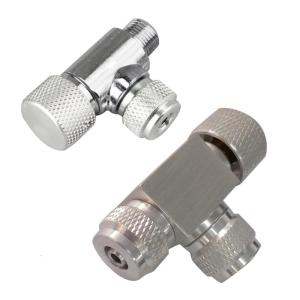 Cây thủy sinh CO2 điều chỉnh chính xác kim cho van adjus Đồng hồ đo áp suất van điều chỉnh khuếch tán đơn đầu dual-ông