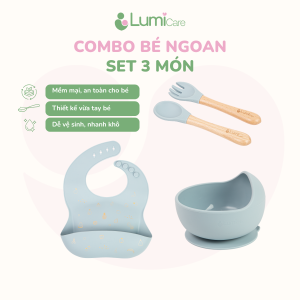 Combo Bé Ngoan Lumicare - Set 3 món - Xanh dương