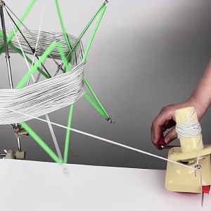 Hand Operated Yarn Winder Fiber Thread Winding Machine for DIY Household Sewing Making Tools