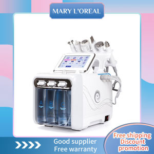 6 IN1 Hydro Microdermabrasion Machine Diamond Hydra H2O2 Water Oxygen Jet Peel Beauty Machine Moisturizing Facial Care Machine