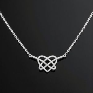 Perhiasan Wanita Kalung Titanium Anti Karat Liontin Bulat Hitam